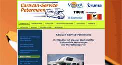 Desktop Screenshot of caravan-service-petermann.de
